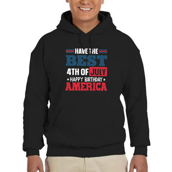 The Best 4Th Of July Hoodie Men -Image by Shutterstock, Male 3X-Large