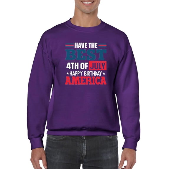 The Best 4Th Of July Sweatshirt Men -Image by Shutterstock, Male 5X-Large