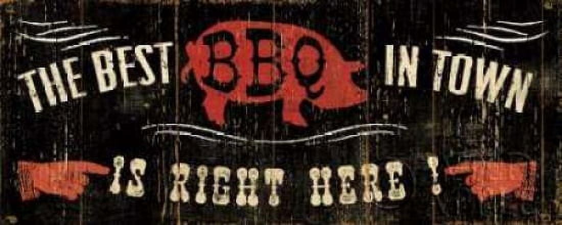 The Best BBQ in Town Canvas Art - Pela Studio (10 x 20)