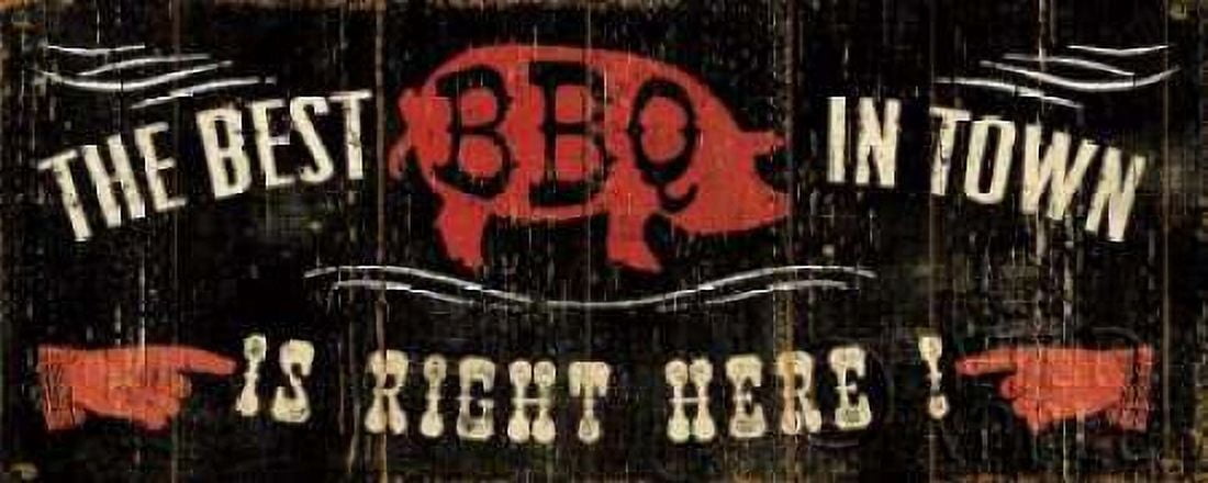 The Best BBQ in Town Canvas Art - Pela Studio (24 x 48)