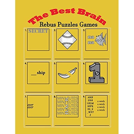 Pre-Owned The Best Brain Rebus Puzzles Games: Word Plexer Puzzle Teasers Frame Paperback