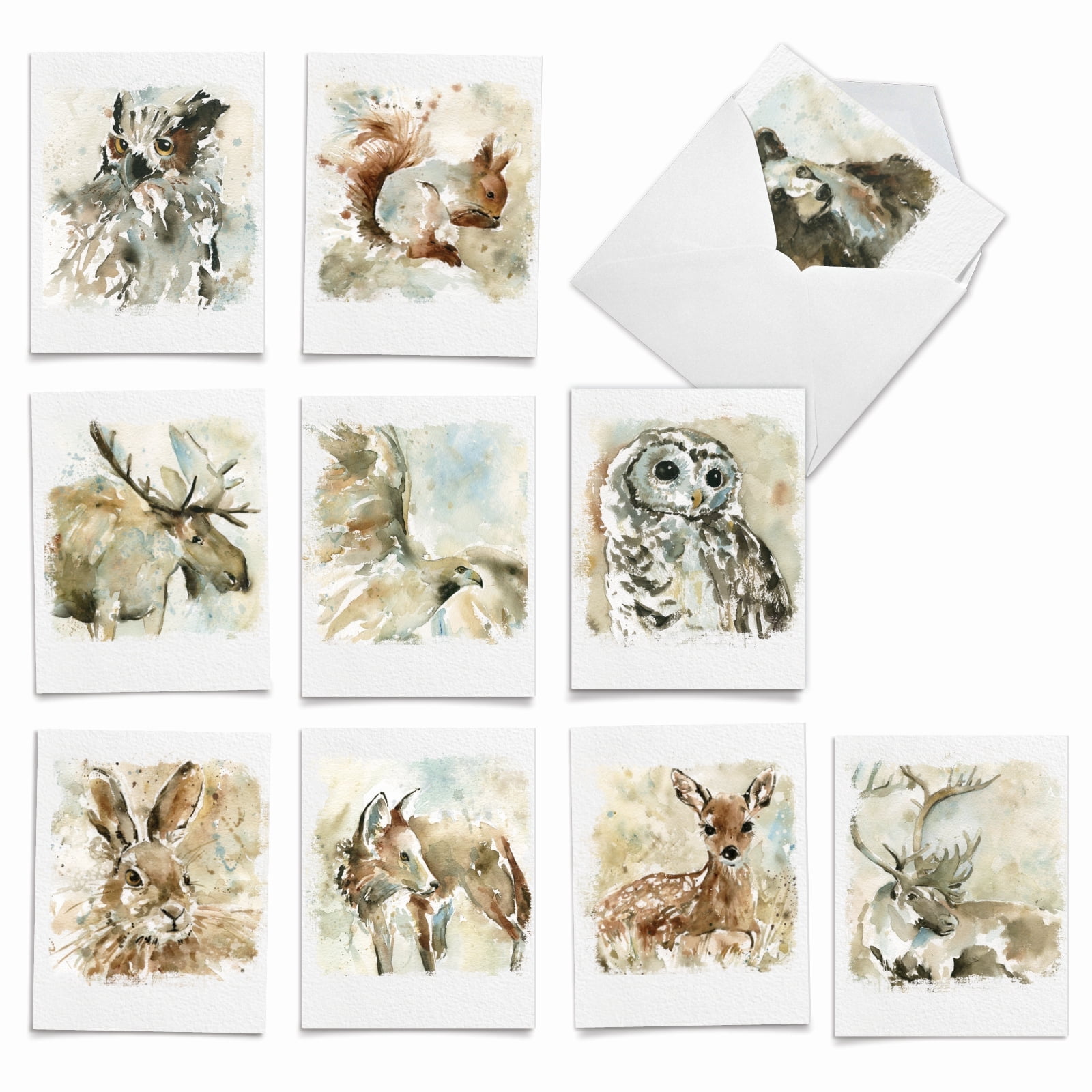 The Best Card Company 10 Assorted Thank You Notes Pack Set 4x5.12 w ...