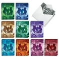 thumbnail image 1 of The Best Card Company 20 Assorted Blank Note Cards Box Set 4 x 5.12 Inch with Envelopes (10 Designs, 2 Each) Dragon Initials M AM10316OCB-B2x10, 1 of 6