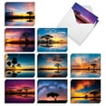 thumbnail image 1 of The Best Card Company 20 Assorted Blank Notecards Box Set 4 x 5.12 Inch with Envelopes (10 Designs, 2 Each) Tree Settings AM10325OCB-B2x10, 1 of 6
