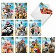 thumbnail image 1 of The Best Card Company 20 Assorted Thank You Notecards Boxed Set 4 x 5.12 Inch with Envelopes (10 Designs, 2 Each) Wildlife Photo Ops AM10209TYG-B2x10, 1 of 6