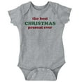 thumbnail image 1 of The Best Christmas Present Ever Romper Boys or Girls Infant Baby Brisco Brands 12M, 1 of 6