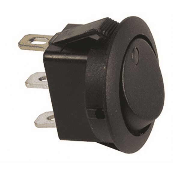 The Best Connection 10 Amp 12V Amber Round Rocker