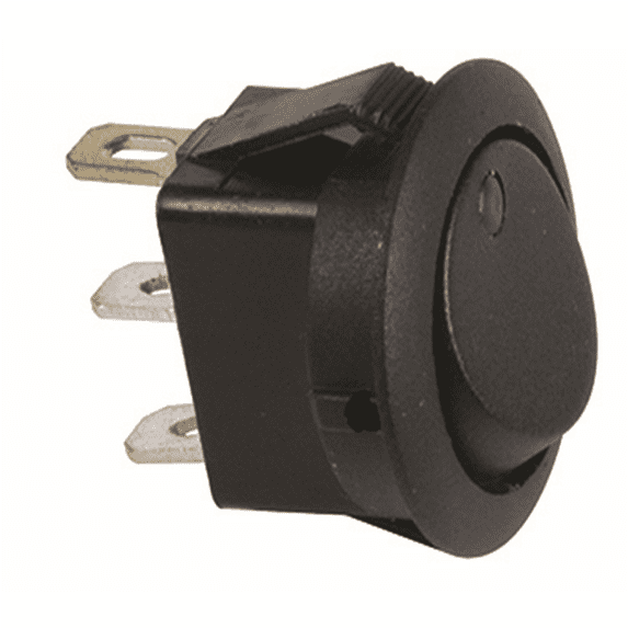 The Best Connection 10 Amp 12V Amber Round Rocker