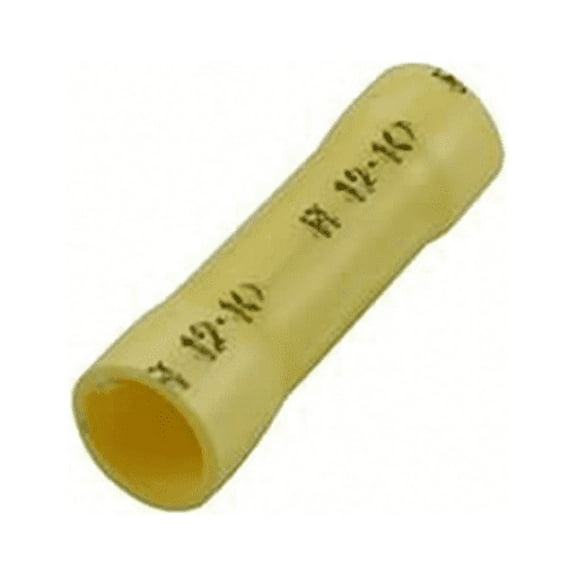 The Best Connection 12-10 Vinyl Butt Connector Ylw