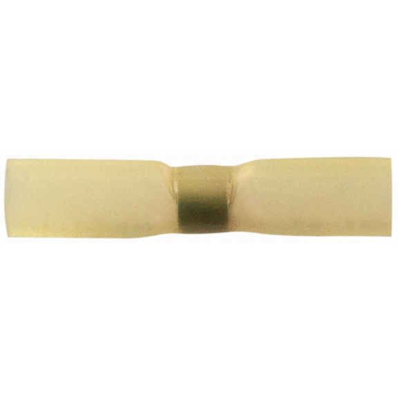 The Best Connection 12-10 YELLOW SS HEAT SHRINK BUTT CONNECTOR 4PCS