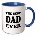 thumbnail image 1 of 3drose, the Best Dad Ever, Black, 11oz Two-tone Blue Mug, 1 of 6