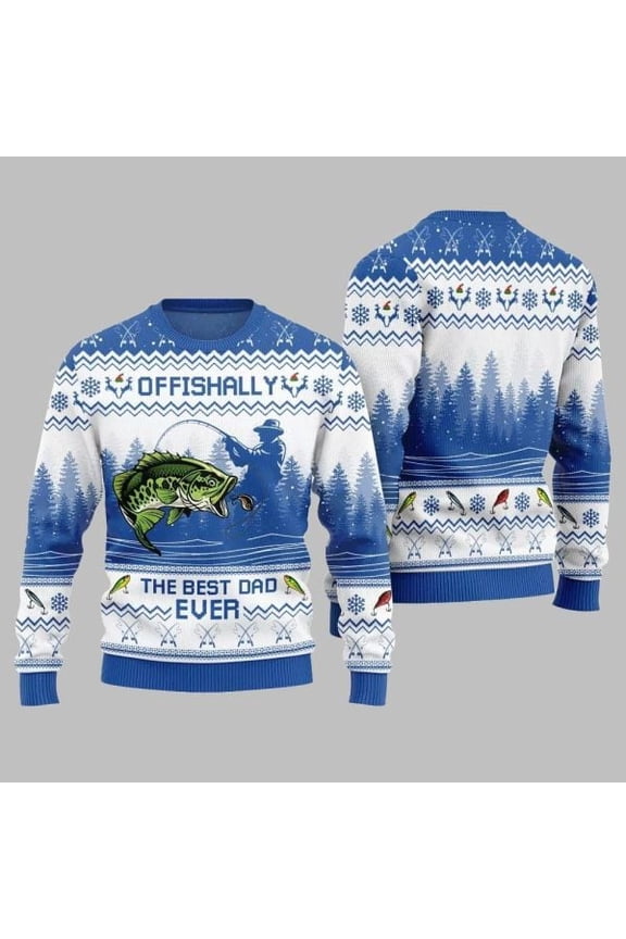 The Best Dad Ever Ugly Sweater Christmas 2025