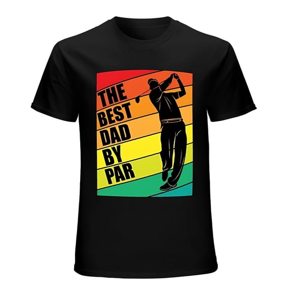 The Best Dad by Par Golf T-Shirt Men's Funny Sports Gift Tee