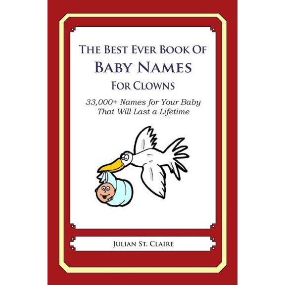 The Best Ever Book of Baby Names for Clowns : 33,000+ Names for Your Baby That Will Last a Lifetime (Paperback)