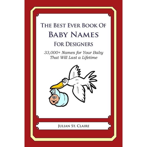 The Best Ever Book of Baby Names for Designers : 33,000+ Names for Your Baby That Will Last a Lifetime (Paperback)