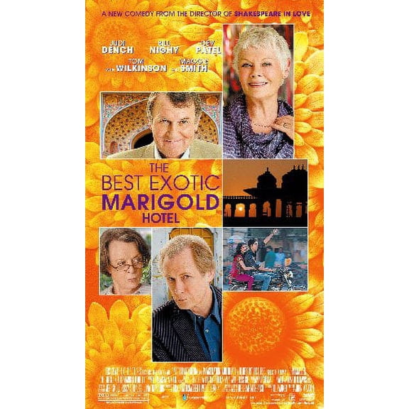 The Best Exotic Marigold Hotel Movie Poster Metal Print 12In x 16In 12x16 Square Adults Best Posters