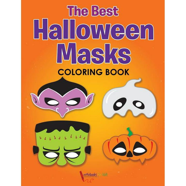 halloween mask coloring pages