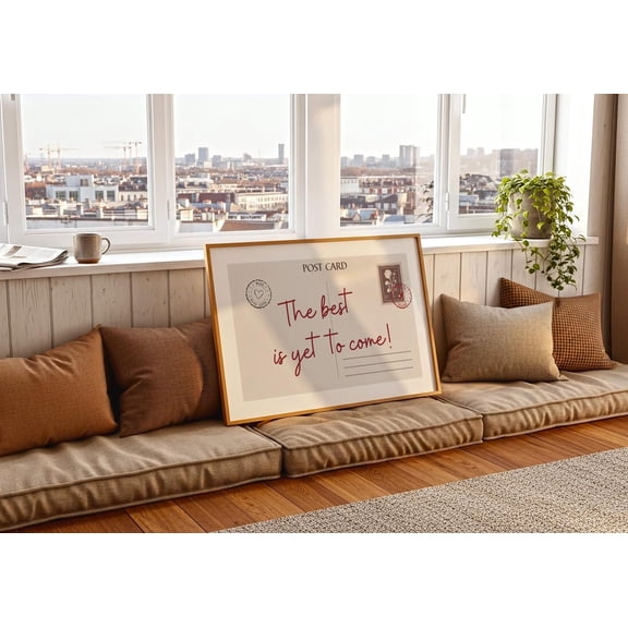 The Best Is Yet To Come Trendy Apartment Decor Fortune Cookie Unframed Paper Print