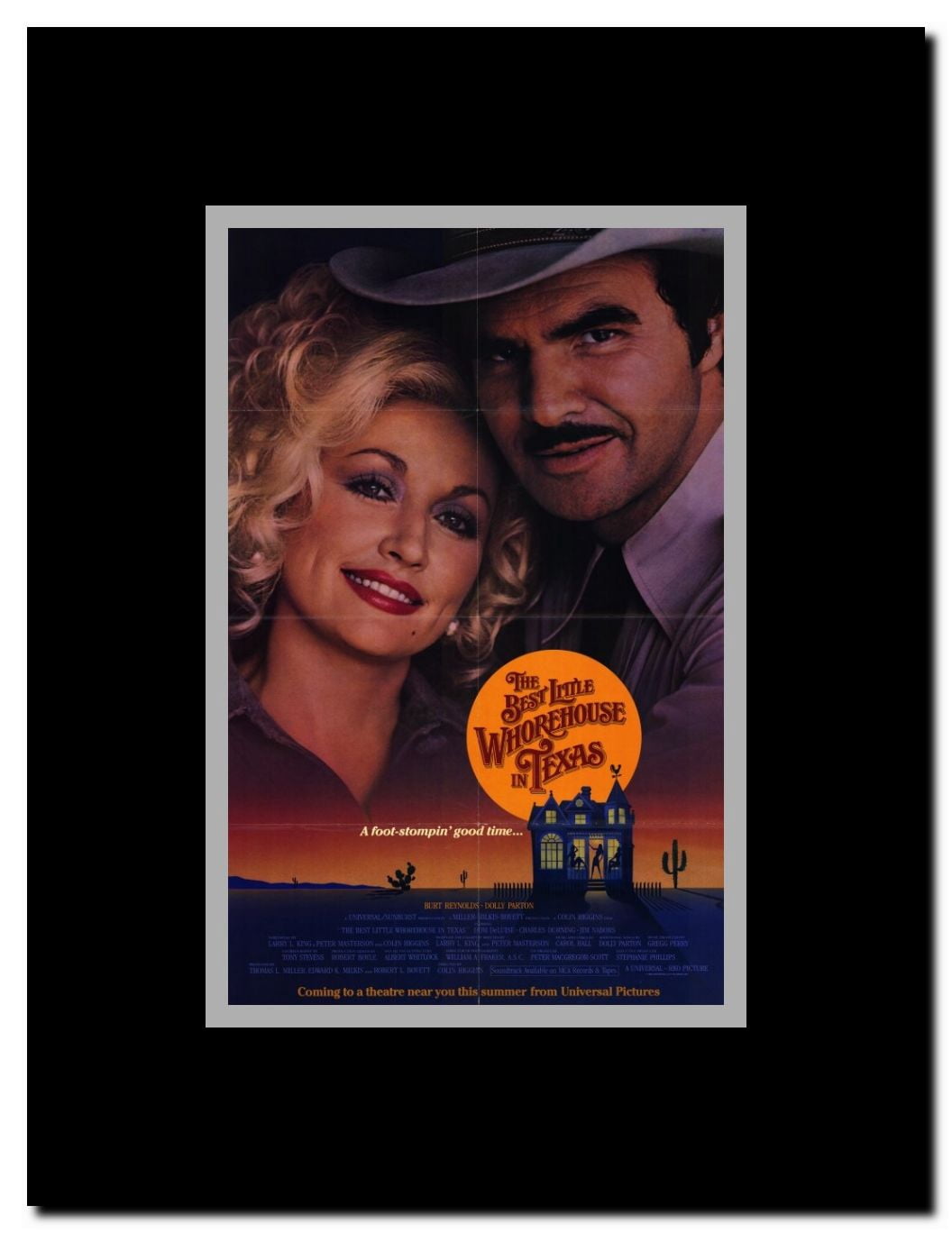 The Best Little Whorehouse in Texas Framed Movie Poster