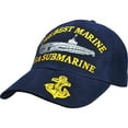 thumbnail image 1 of The Best Marine is A Submarine Anchor Hat Cap Blue, 1 of 1