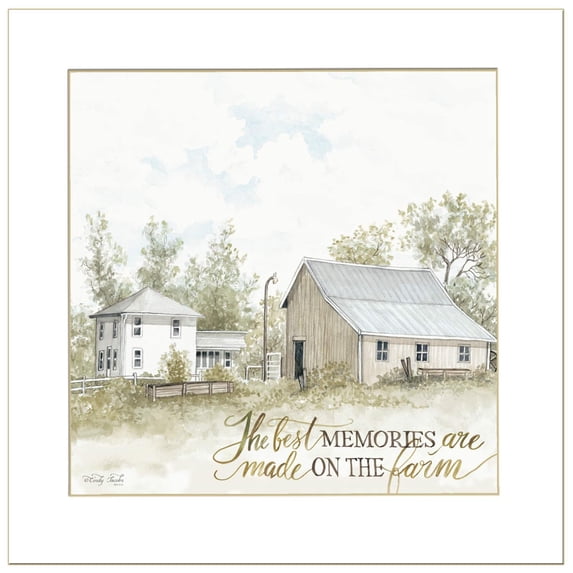 TrendyDecor4U The Best Memories By Cindy Jacobs Framed Print CIN834-712W
