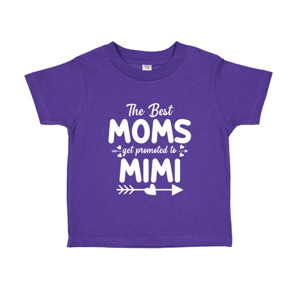 The Best Moms Get Promoted To Mimi Toddler T-Shirt 5/6T Purple