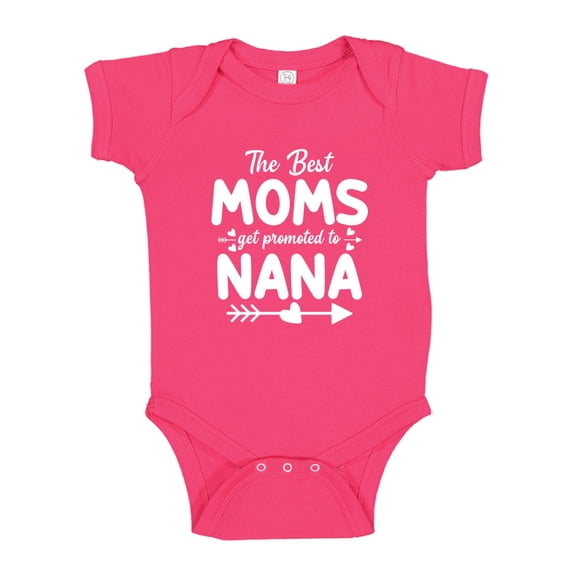 The Best Moms Get Promoted To Nana Toddler T-Shirt 2T Cyber Pink