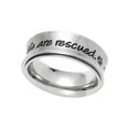 thumbnail image 1 of The Best Ones Are Rescued Paw Print Spinner Ring size 7, 1 of 4