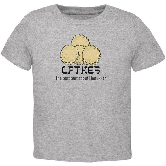 The Best Part About Hanukkah Latke Toddler T Shirt Heather 2T