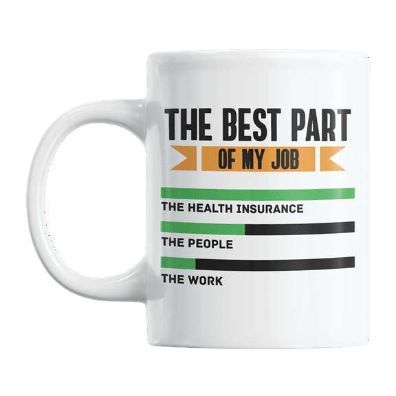 The Best Part of My Job, Funny Sarcastic Work Quotes Coffee & Tea Gift Mug Cup (11oz)