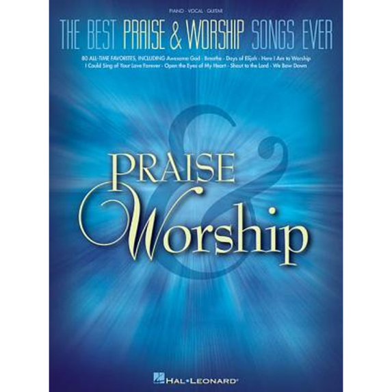 Pre-Owned The Best Praise and Worship Songs Ever - Piano Vocal Guitar | Sheet Music Songbook for Church | 80 Classic Christian Hymns and Modern Worship Favorites | Faith-Based Music for All Skill Levels