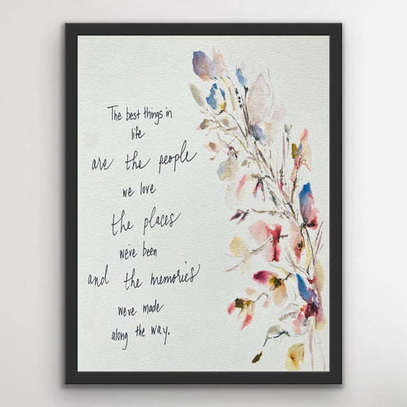 Life Drawinfs The Best Things In Life Art The People We Love The Places We Ve Poster ...
