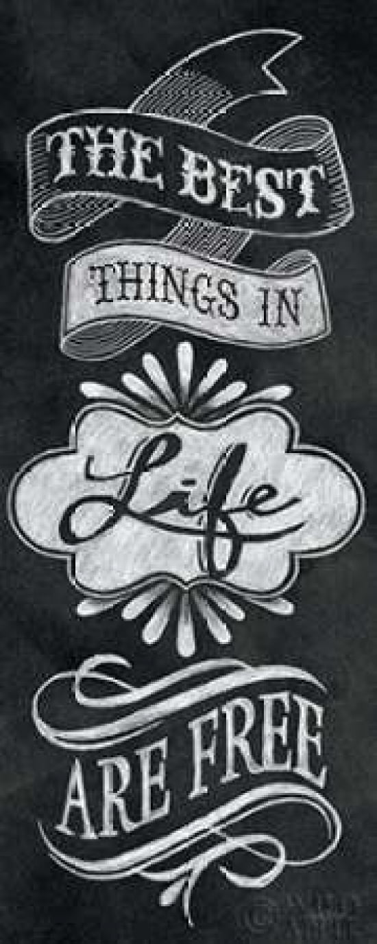 The Best Things in Life Canvas Art - Mary Urban (10 x 20)