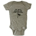 thumbnail image 1 of The Best Uncles Are Firefighters Funny Niece Nephew Baby Bodysuit - Grey, 1 of 2