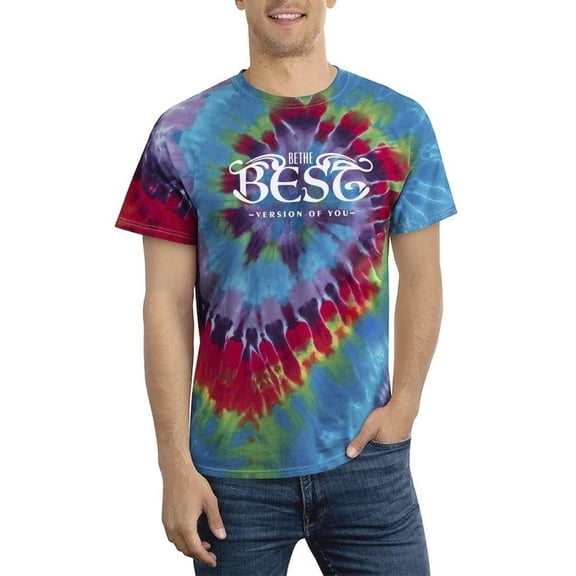 The Best Version Of You. Tie Dye Spiral Men -Image by Shutterstock, Male x-Large