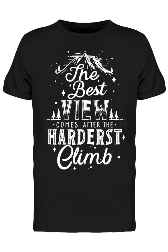 The Best View Climb T-Shirt Men -Image by Shutterstock, Male x-Large