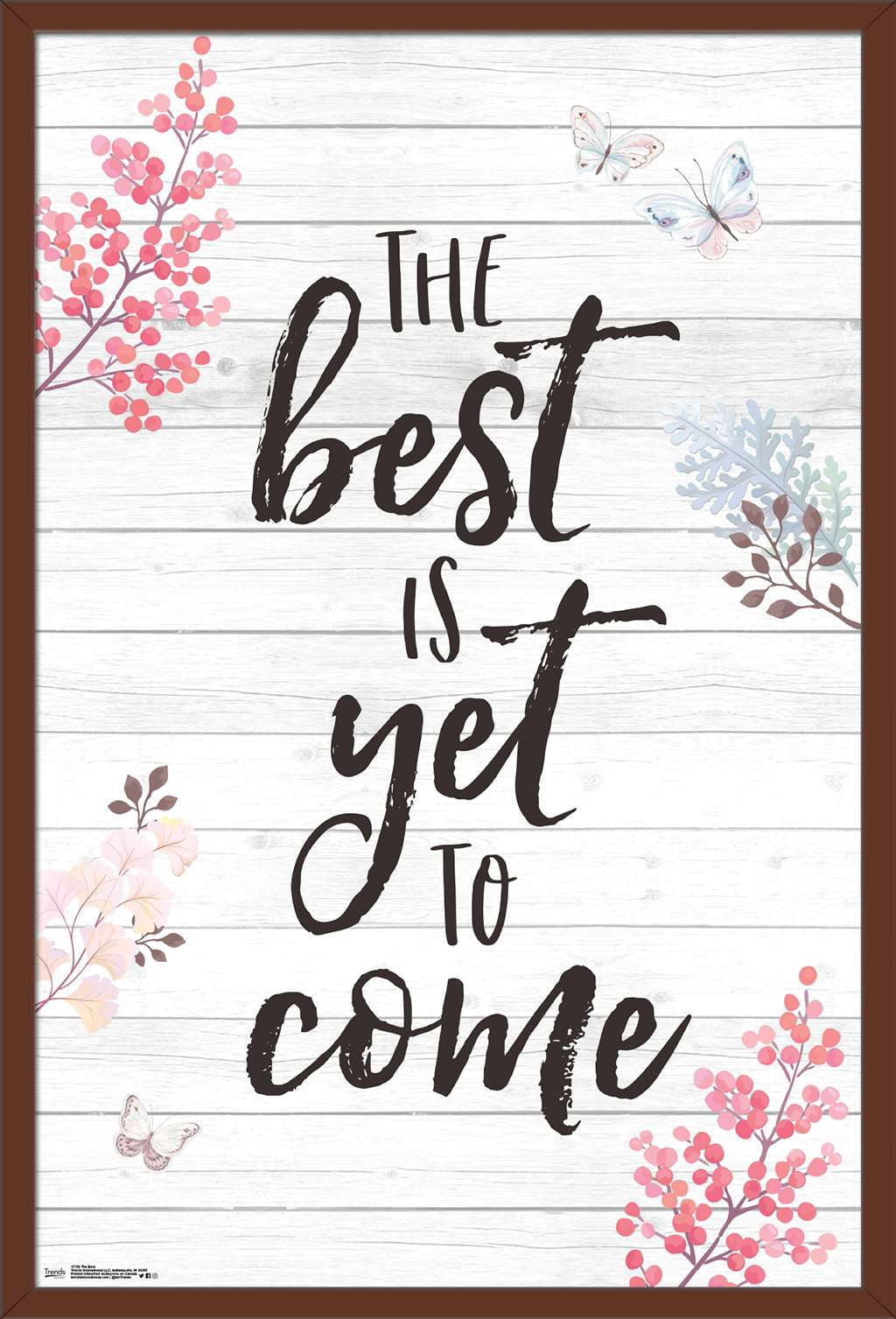 The Best Wall Poster, 22.375" x 34", Framed