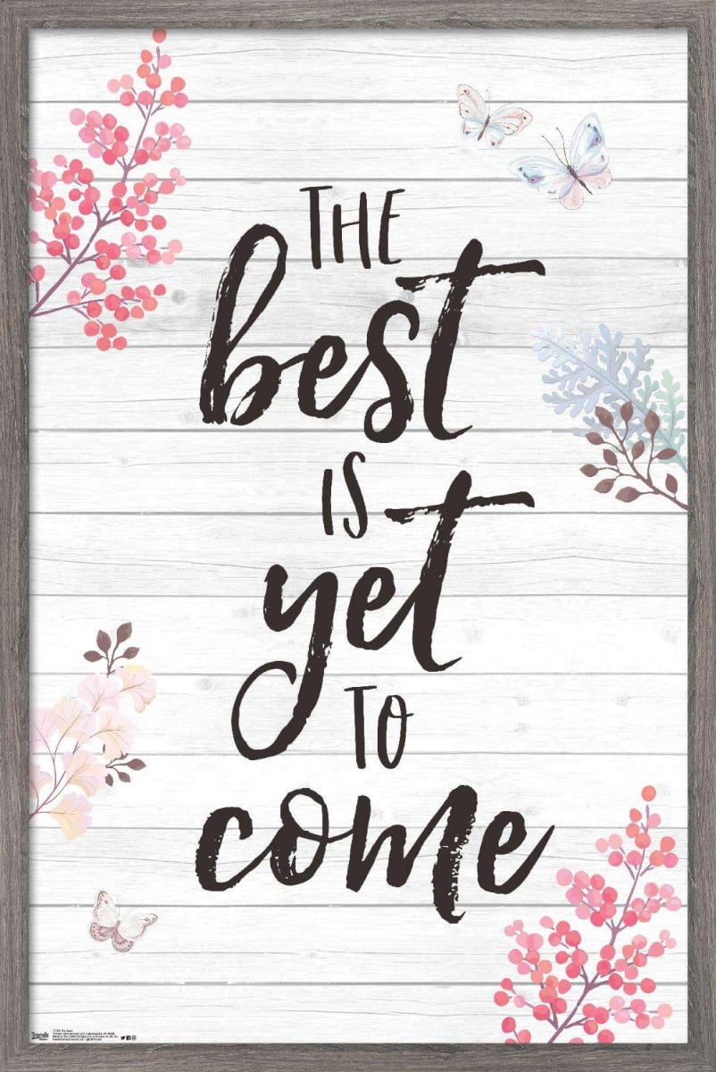 The Best Wall Poster, 22.375" x 34", Framed