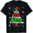 thumbnail image 1 of The Best Way to Spread Christmas Cheer Is Teaching Math T-Shirt, 1 of 5