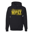 thumbnail image 1 of The Best Wifey in the Universe | Mens and Womens Mother's Day Hooded Sweatshirt Graphic Hoodie, Black, Small, 1 of 4