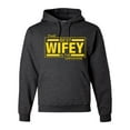thumbnail image 1 of The Best Wifey in the Universe | Mens and Womens Mother's Day Hooded Sweatshirt Graphic Hoodie, Heather Black, 3XL, 1 of 4