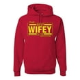 thumbnail image 1 of The Best Wifey in the Universe | Mens and Womens Mother's Day Hooded Sweatshirt Graphic Hoodie, Red, 2XL, 1 of 4