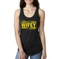 thumbnail image 1 of The Best Wifey in the Universe | Womens Mother's Day Jersey Racerback Tank Top, Black, Small, 1 of 4