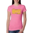 thumbnail image 1 of The Best Wifey in the Universe | Womens Mother's Day Slim Fit Junior Tee, Hot Pink, Small, 1 of 4