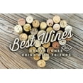 thumbnail image 1 of The Best Wines, Cork Heart, Sentiment (24x36 Giclee Gallery Art Print, Vivid Textured Wall Decor), 1 of 3