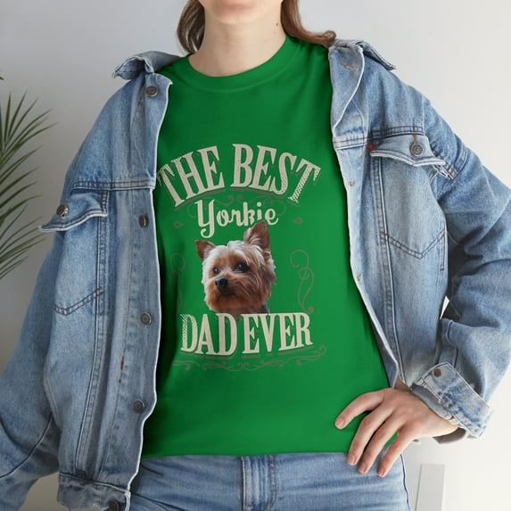 The Best Yorkie Dad Ever Yorkshire Terrier T-Shirt