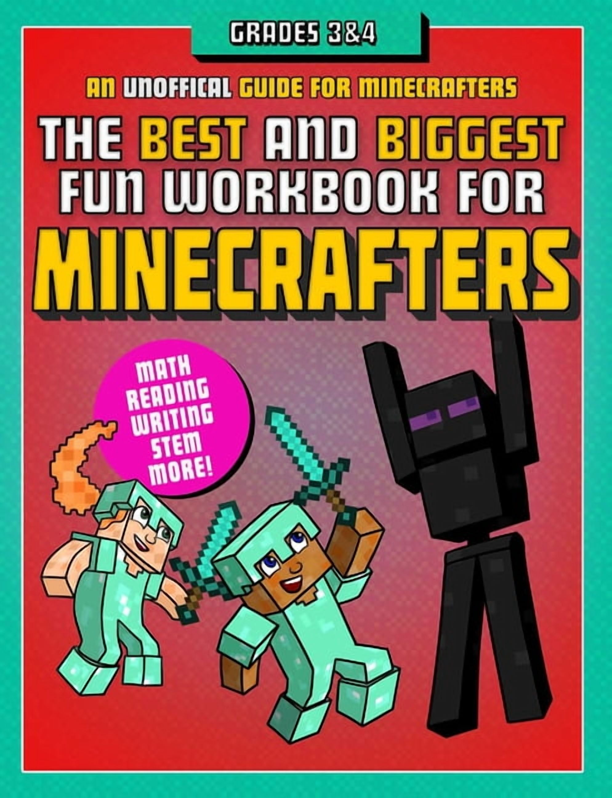 SKY PONY PRESS; AMANDA BRACK The Best and Biggest Fun Workbook for Minecrafters Grades 3 & 4: An Unofficial Learning Adventure for Minecrafters, (Paperback)