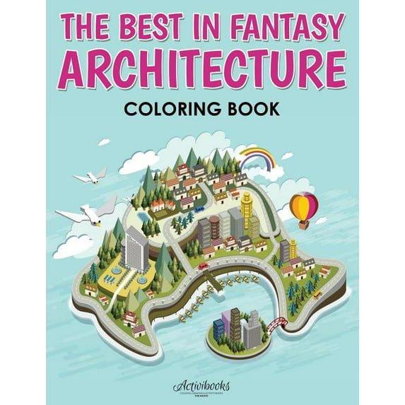 The Best in Fantasy Architecture Coloring Book (Paperback)