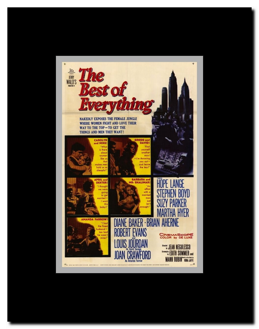 The Best of Everything Framed Movie Poster