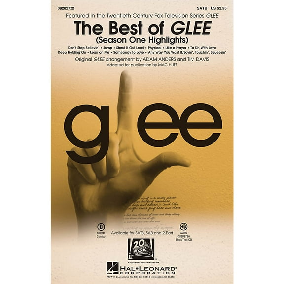 The Best of Glee ShowTrax CD Pop Choral Series